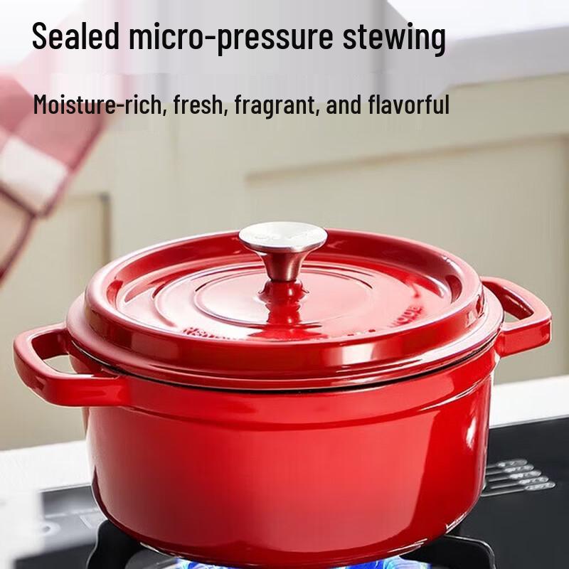 Cooker King 24cm Enamel Cast Iron Dutch Oven
