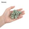 7 Pcs Silver Green Leaf Flower Metal Dice Hollow Metal Polyhedral Dice Set Suitable For Role-Playing Dice PropBoard Game Gift