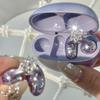 Twinkles Frosteds Florals Ear Jewelry For FreeClip Rotatable Charm Accessories Electroplated Design Firm Attachment