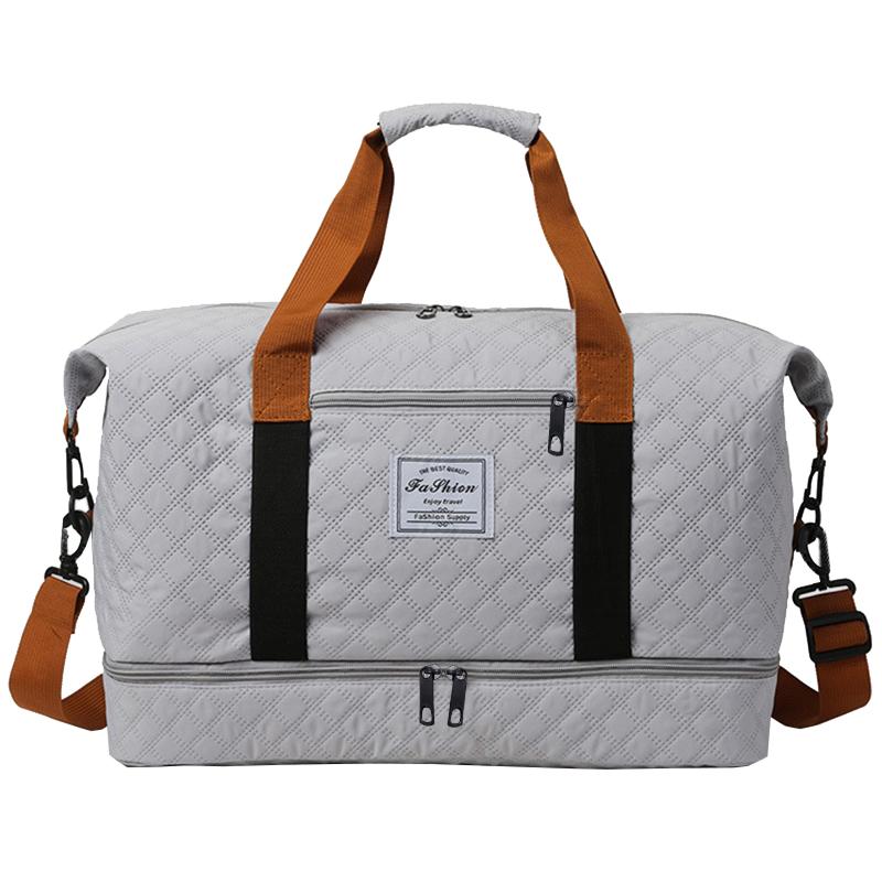 Quilted Travel Duffle Bag Multi-Color Casual Single Shoulder Bag for Vacati Trip Gym Daily Luggage Festival Gifts