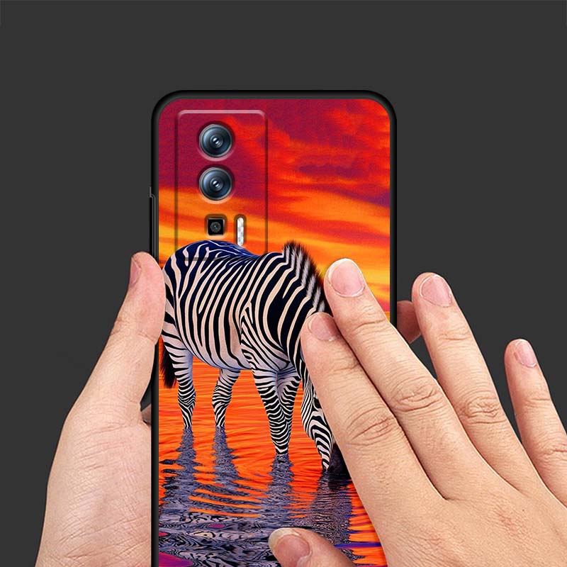 Cartoon Anime Animals For Xiaomi Redmi 12 13C 12C 13 10C 9T A2 9A 9C 7A Note 10S 8T 10 9 8 Pro 4G 5G Black Phone Case