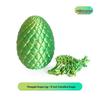 3D-gedruckter beweglicher Kristall-Drachenspielzeug mit farbigem Eier-Ornament