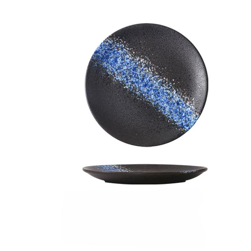 High Appearance Level Japanese Ceramic Tableware Bone Dish Home Platter Western Steak Plate Pasta Salad Fruit Porcelain Plate