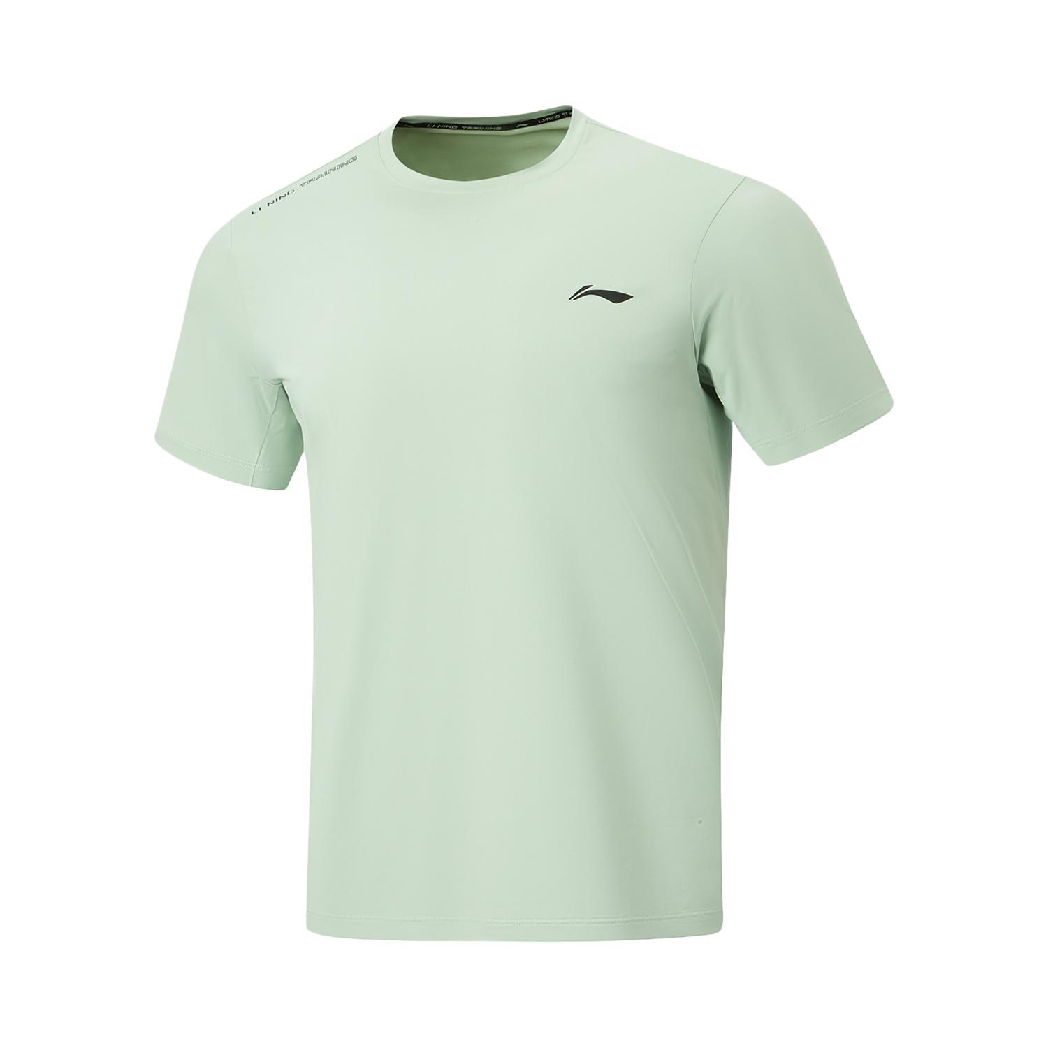 

Li-Ning Fitness Series UV Resistant Quick Dry Cool Round Neck Short Sleeve T-Shirt Men tops ATSW195-2 S