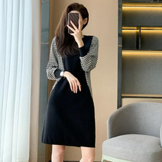 2023 Women's Autumn Embroidered Crane Knit Pullover: Slimming Long Sleeve Base Layer Top