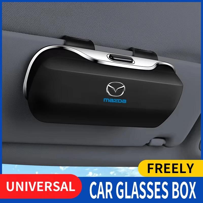 Car Sun Visor Glasses Case For Mazda CX-4 CX-5 Mazda 6 Sunglasses Storage Box Organizer Interior Accessories