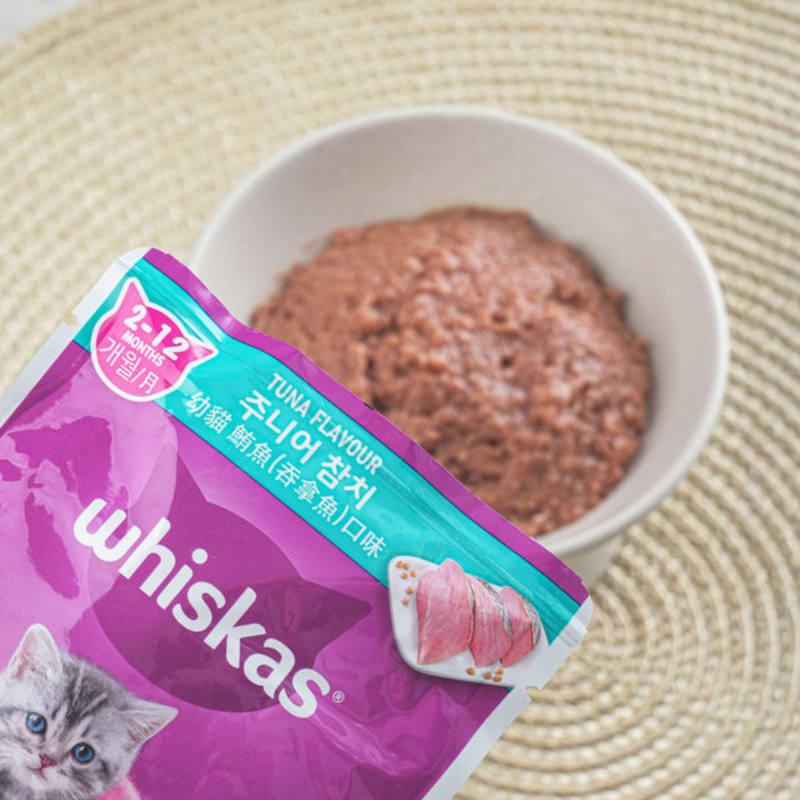 [Pet] Whiskars Junior Pouch 80 G Tuna