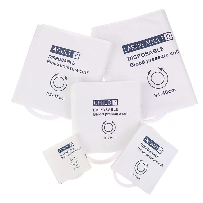 Disposable Large Adult Infant Child Arm Blood Pressure Cuff Without Bladder Single Tube Non Woven Fabric Composite Material