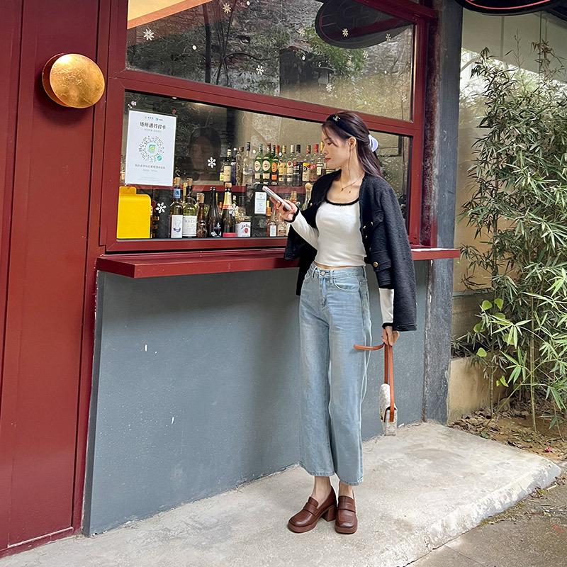 2025 new Band-Aid~ retro thick heel high heels women's autumn and winter temperament style light mouth commuting Mary Jane single shoes