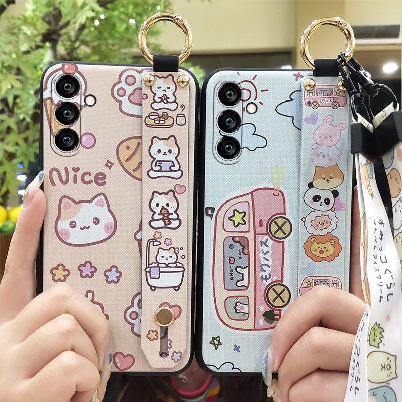 Wrist Strap Fashion Design Phone Case For Samsung Galaxy A24/SM-A245F/A25 5G Waterproof Durable Lanyard Phone Holder