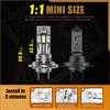2Pcs 12000LM H7 LED Headlight Bulb 60W Mini Wireless CSP Car Headlamp With Fan Auto Diode Lamps H7 Turbo Led Automobile Lights Canbus 12V 6500K