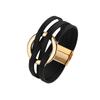 Leather Surface Leather Bracelets Bohemian Style Hollow Circle Bracelet  For Women