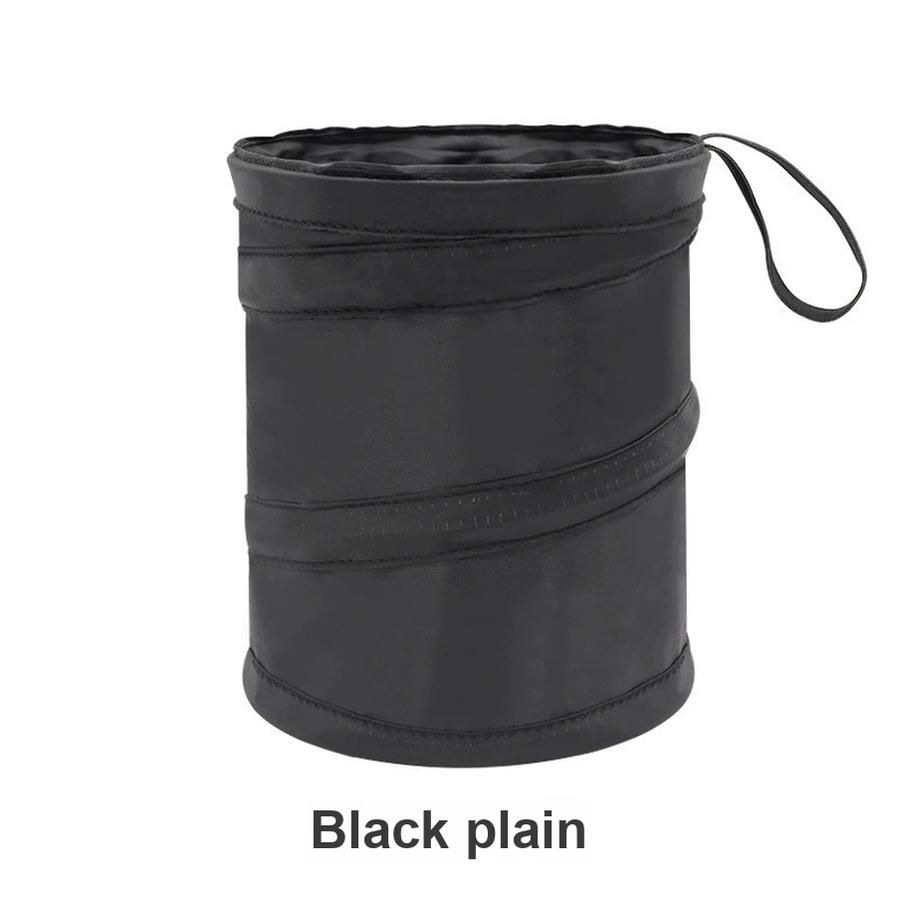 Car Folding Trash Can Vehicle Seat Organizer Camping Spiral Bucket