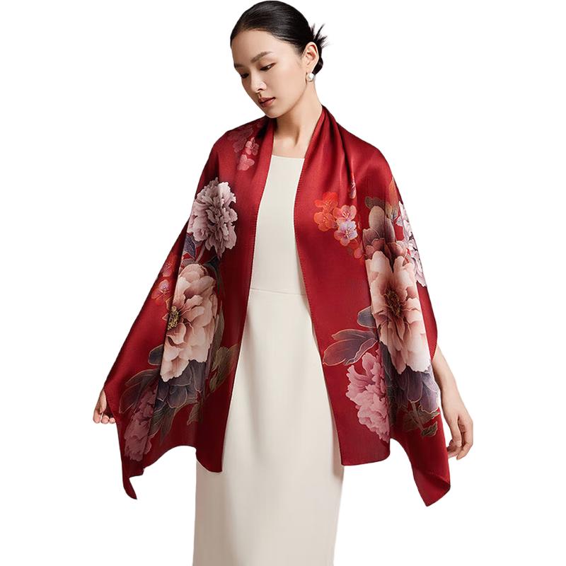 Shanghai Story 100% Mulberry Silk Scarf & Shawl Gift Set