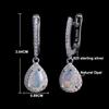 925 Sterling Silver Jewelry Set with  Ethiopia Opal Gemstones Fine Jewelry Earrings Pendant Ring for Women Daily Wear Nice Gift