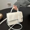 Women's Patchwork PU Leather Handbag, Trendy Versatile Crossbody Shoulder Bag for Daily Commute, Perfect Gift for Her