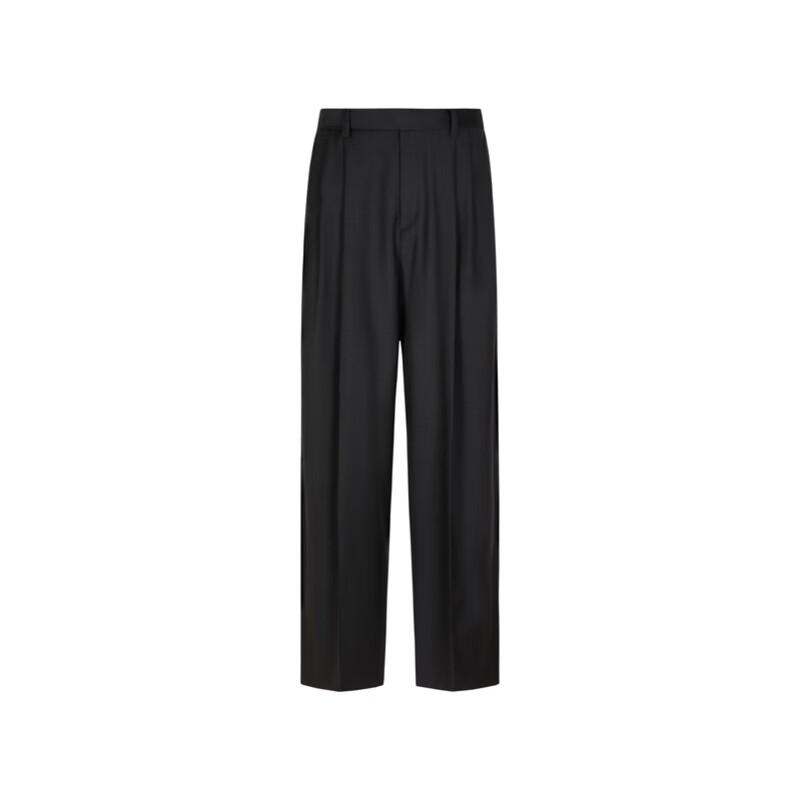 LESS 2024 Spring Casual Straight Wide-Leg Trousers