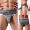 Solid Color Sexy Men Elephant Nose Penis Pouch Briefs Mid Rise Soft Underwear
