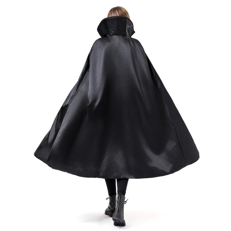 Womens Elegant Reaper Cape Costume Halloween Cosplay Party Stage Performance Fantasy Theme