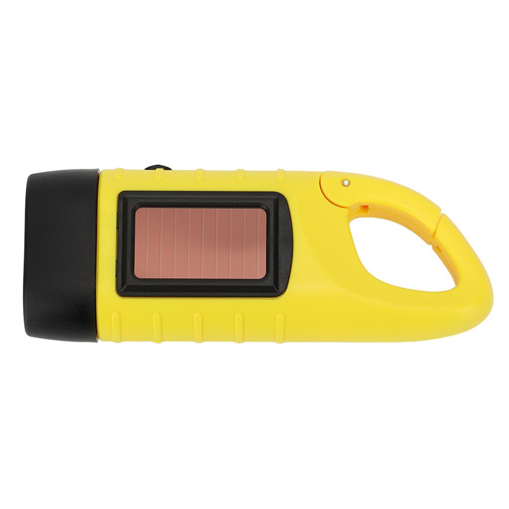 Hand Crank Solar Powered Flashlight Emergency Rechargeable LED Flashlight Self Powered Charging Torch Survival Gear