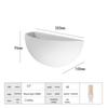 Wabi-Sabi Style Gypsum LED Wall Lamp for Living Room, Bedroom, Hallway, Staircase, and TV Background