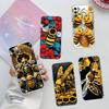 Art Bees Cartoon Phone Case for Motorola G14 G15 G24 G30 G31 G32 G34 G41 G42 G51 G52 G50 G60S G60 G62 G72 G71 G73 G84 G85 G200 E32
