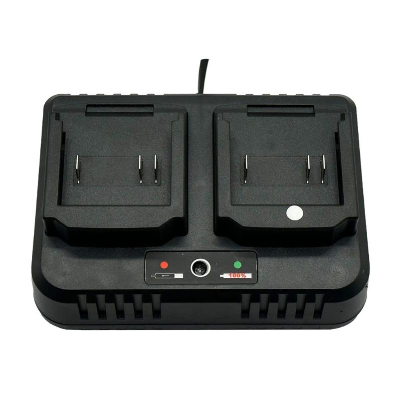 Two Slot 2.0A Fast Charging Station For 18V 21V Battery Featuring Auto Power Off Technology