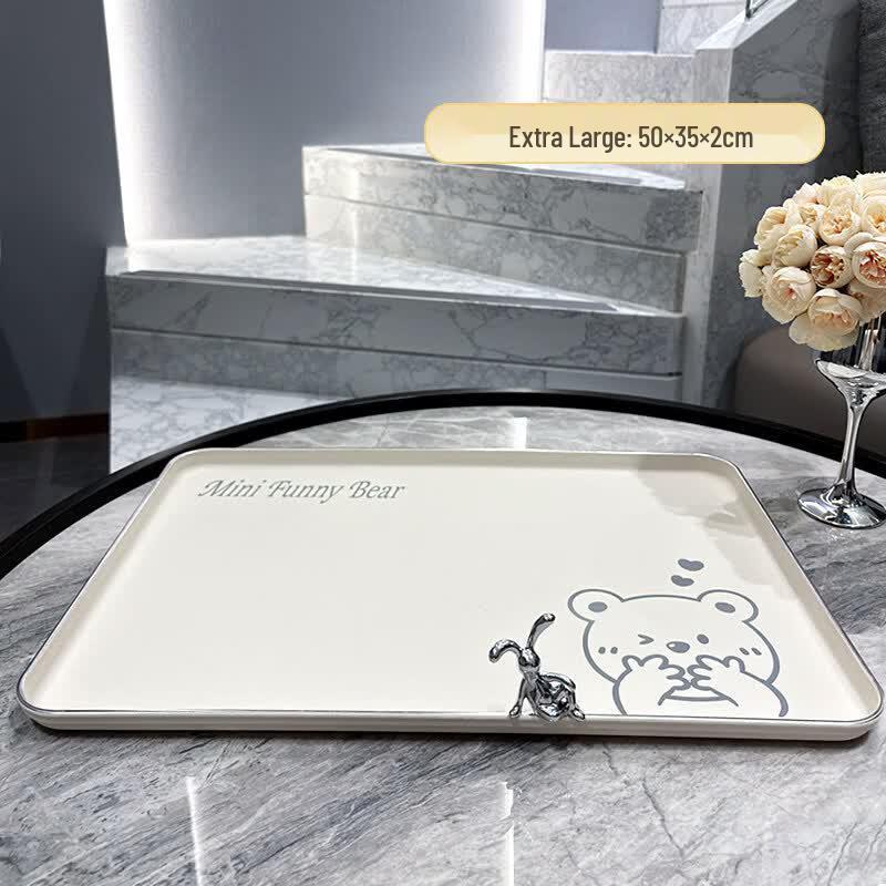 Rectangular Plastic Serving Tray