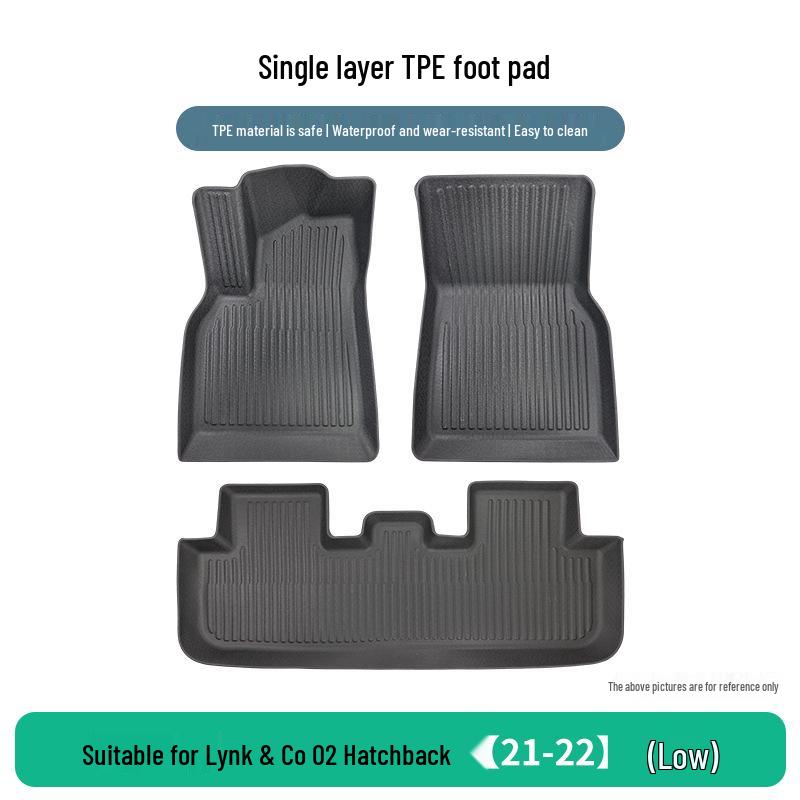 

Lynk & Co 02 Hatchback 21-22 Low Model TPE Scratch-Resistant Floor Mats