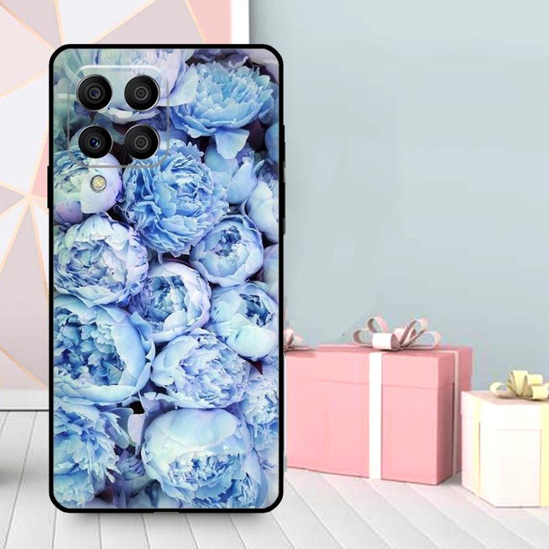 Lavender Peonies Flower Case For Samsung Galaxy M06 M11 M31 M14 M34 M54 M12 M32 M52 M15 M13 M16 M36 M56 M53 M35 M55