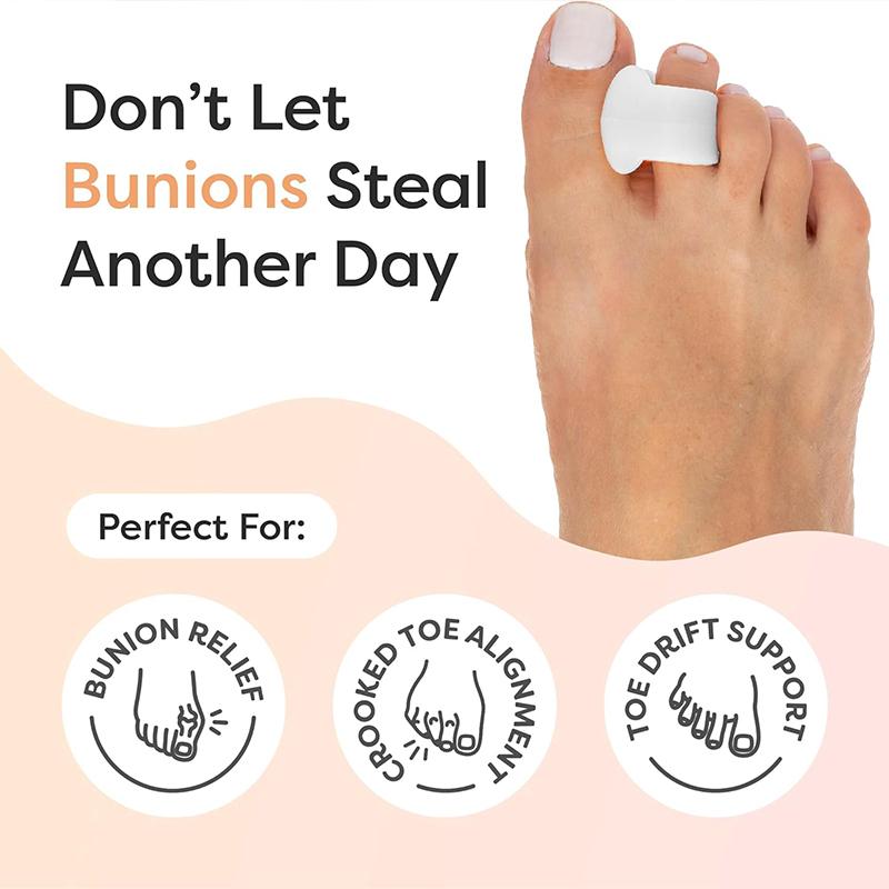 1Pcs Bunions Big Toe Alignment Corrector and Spacer Gel Toe Separators for Overlapping Toes Toe Separators