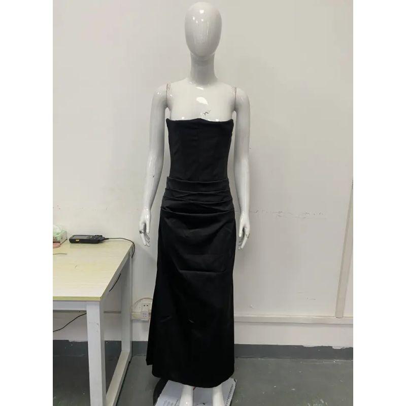 2025 European and American Spring Summer New Waist Hugging Sheath Long dress Satin Tube Top Pleat Patchwork One piece Dress Women clothing