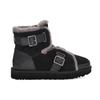 UGG Dune Mini Buckle Boot Fleece Lined Black Women's 1119431-BLK