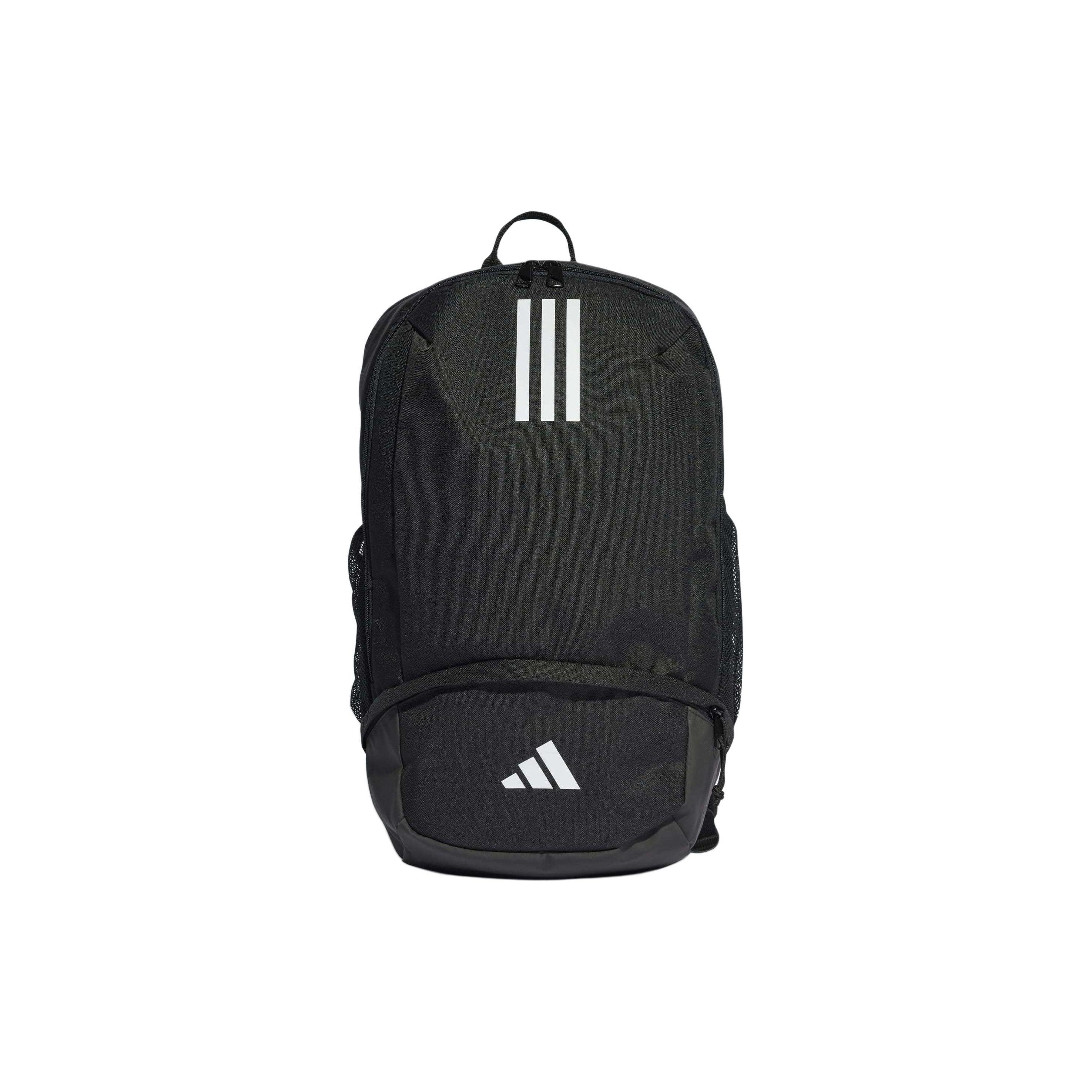 

Adidas Tiro 23 League Front Floating Three Stripes Recycled Polyester Fabric Backpack Unisex Backpack Black White HS9758 Black & White