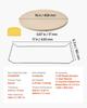 Pizza Stone, 406 Mm Round Cordierite Pizza Stone, Extra Large Baking-Stone with a Durable Stand, 17 Mm Thickness Heat-Resistant Cooking Cordierite,