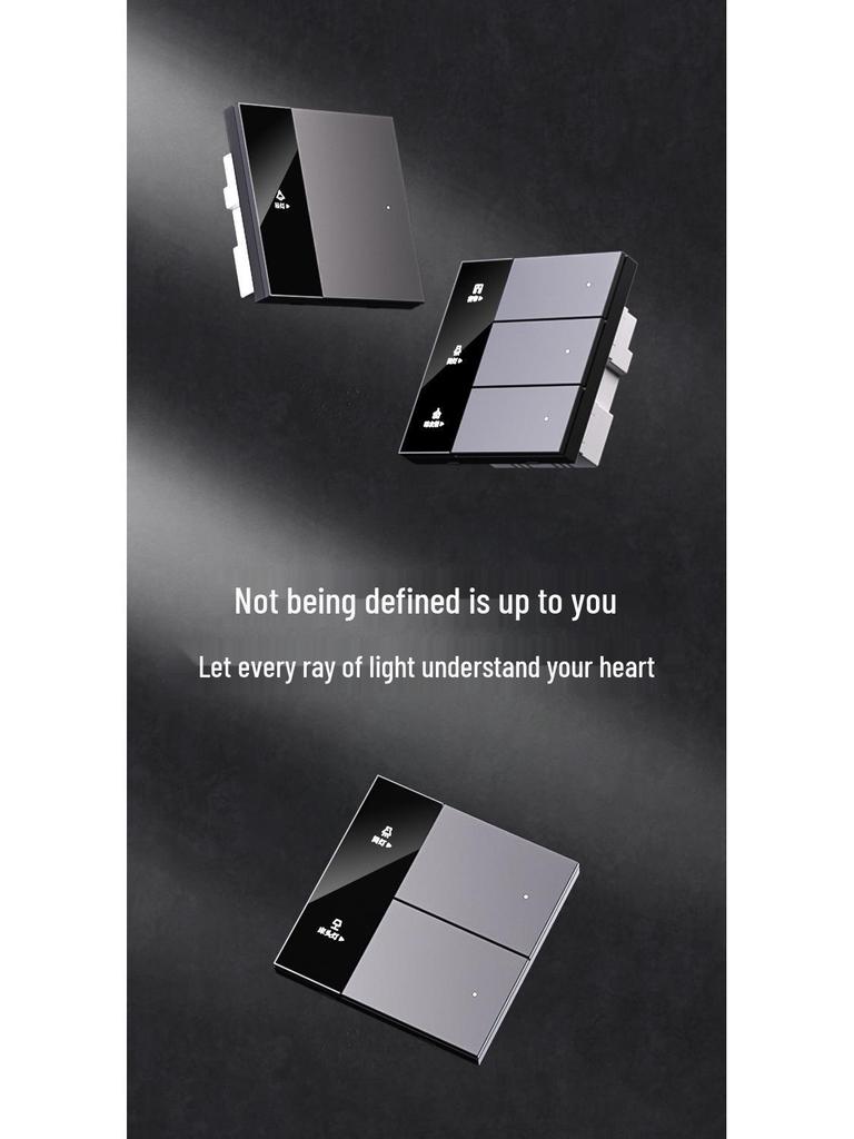 Przełącznik Smart Premium z Wyświetlaczem Ekranowym dla Aplikacji Mijia ze Sterowaniem Głosowym, Wersja Zero-N, Inteligentny Panel do Całego Domu