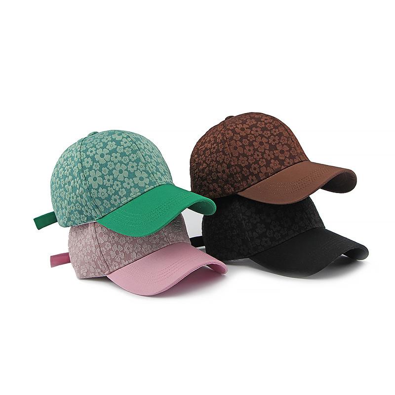 Small Flower Baseball Cap Women's Spring Summer Outdoor Sunscreen Cap Sun Visor Hats Fishing Hat Peak Cap