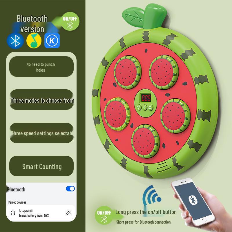 Smart Bluetooth Fruit-Themed Boxing Wall Trainer for Kids