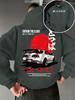 Felpa con cappuccio unisex JDM Auto sportiva Grafica testo giapponese Oversize Larga Felpa con cappuccio Streetwear Manica lunga