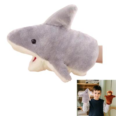 HAPPY SUGAR Shark Puppet, Hand Puppet, Plush Toy, Shark Merchandise, Moving Mouth, Ventriloquism, Puppet Show, Kids, Pets