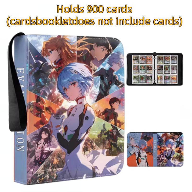 400pcs/900pcs EVA Card Neon Genesis Evangelion Card Album Book Folder Anime Collections Zipper Cards Binder Holder Toy Gift