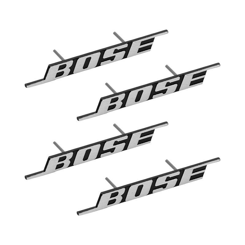 BOSE Letter Logo Badge aluminum 3D car audio stickers For bmw Dacia Alfa Romeo Lada Skoda Hyundai Infiniti Volvo Jaguar