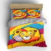 Colorful lion face motif. Bedding sets Duvet cover sets Duvet covers Pillowcases(1*Duvet Cover 2*Pillowcases without duvet insert)