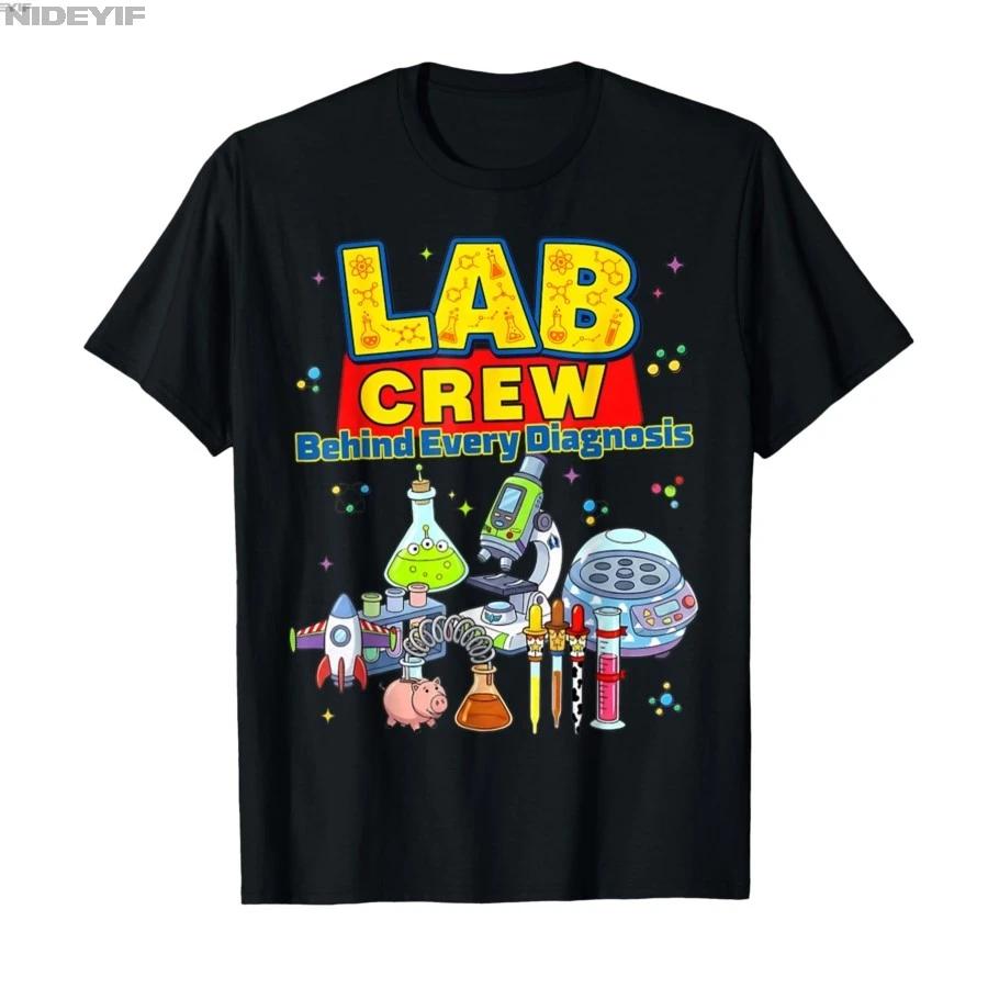 Lab Crew Cute Science Laboratory Diagnostic Lab Week 2026 Tshirt For Men Women 100 Cotton T Shirts Short Sleeve Tops 04172 S
