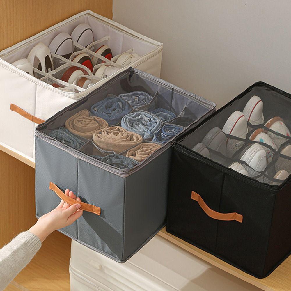 Foldable Shoe Storage Containers Dustproof Cabinet Drawer Organizer Home Closet