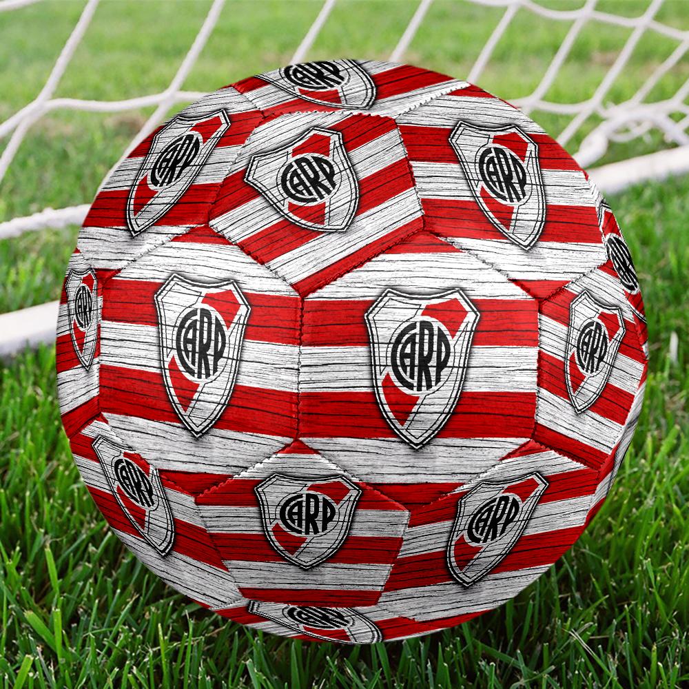 River Plate Fußball, bunt, für alle Altersgruppen geeignet, maschinengenäht, PVC-Material, Wettkampfqualität, langlebig und hoher Rückprall