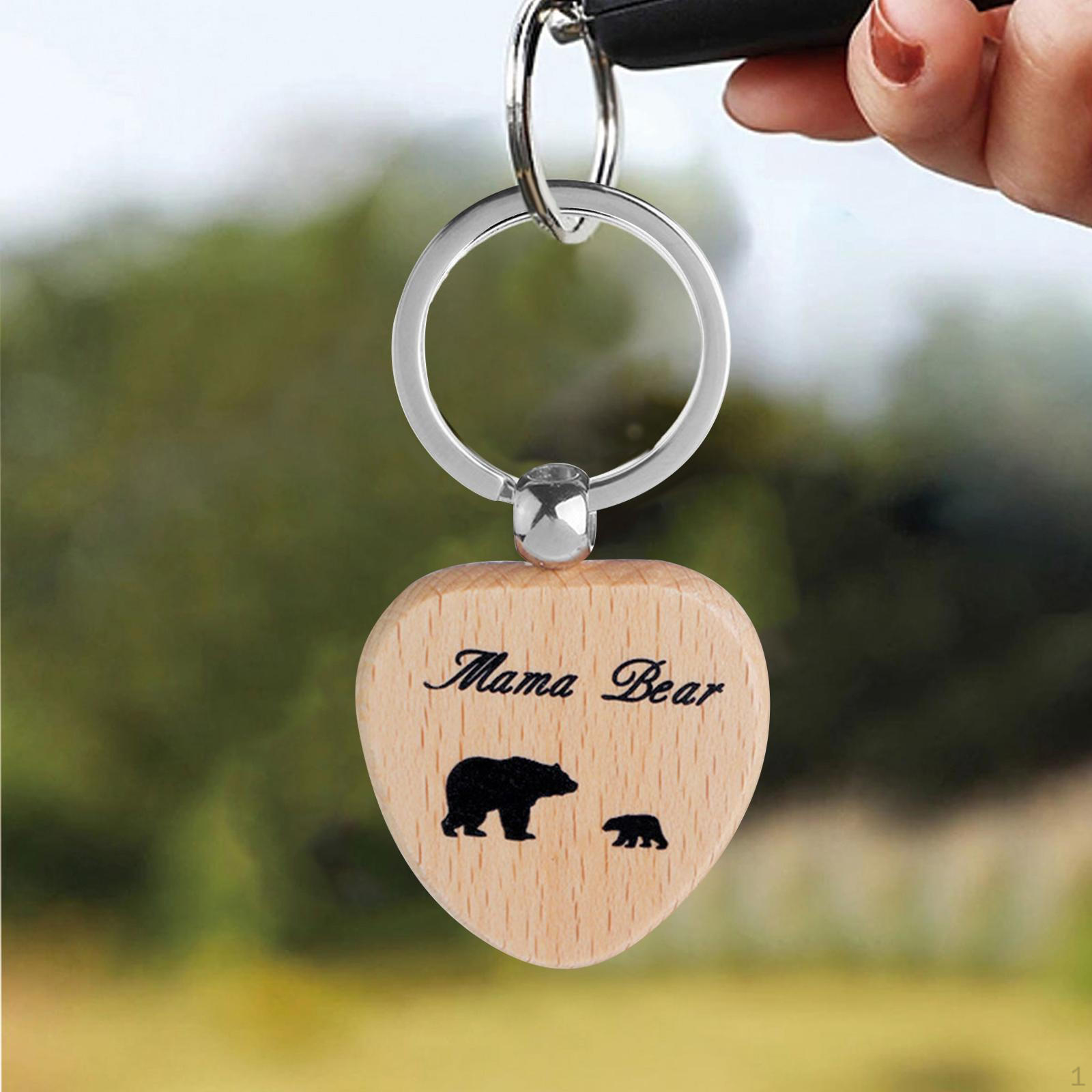 

Брелок ко Дню матери, креативный подарок в виде письма для лучшей мамы, деревянный 1 Small Bear