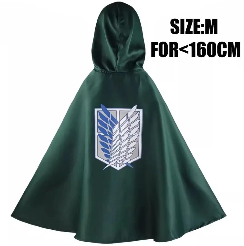 Anime Cloak Shingeki No Kyojin Scouting Legion Raincoat Cos Green Cape Mens Clothes Cosplay Costume Women Attack