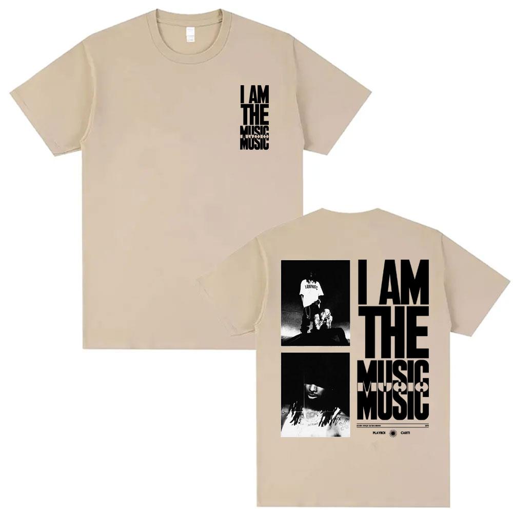 

Playboi Carti I AM MUSIC Album Cover T Shirt Mens Clothing Harajuku Hip Hop Street Summer Male 100 Cotton Oversized Tshirts 4XL