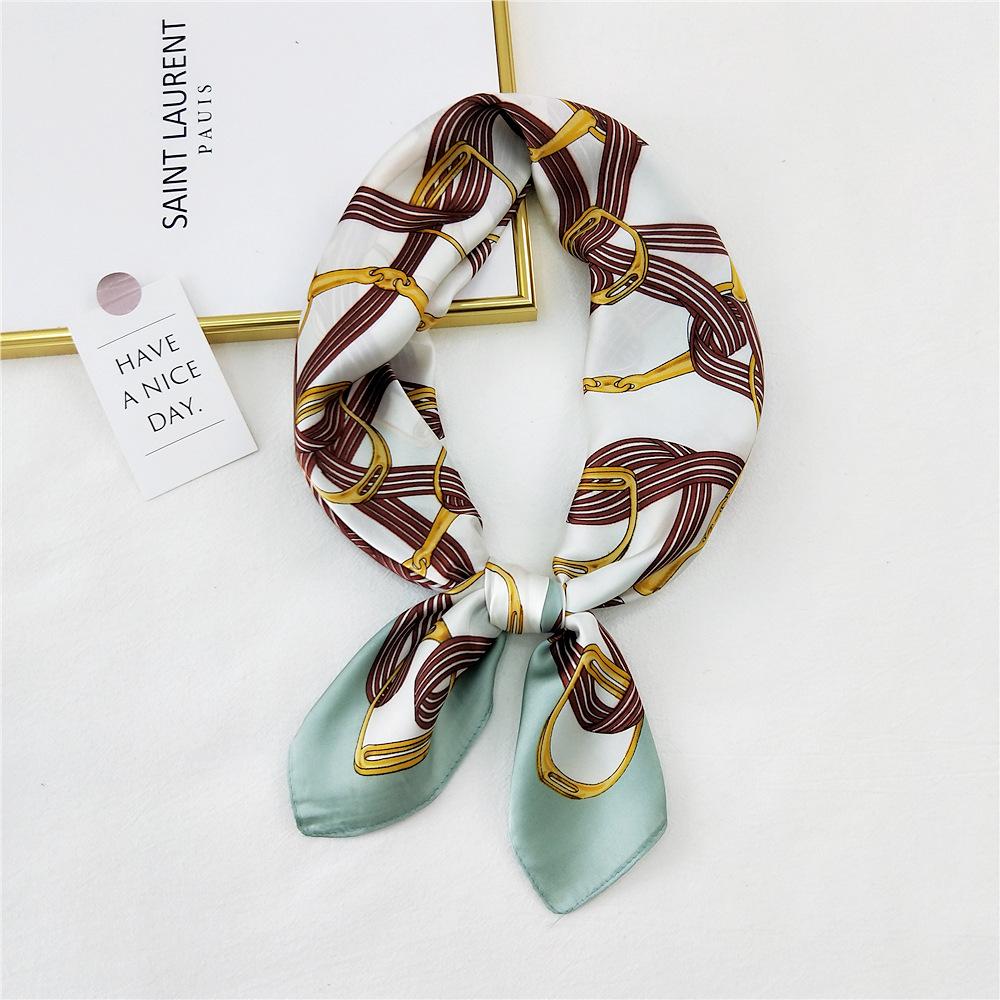 Fashion Decoration Scarf Hairband Tie Hair 70 Small Square Scarf Silk Scarf Women'S Spring And Autumn Versatile Small Scarf Professional Scarf